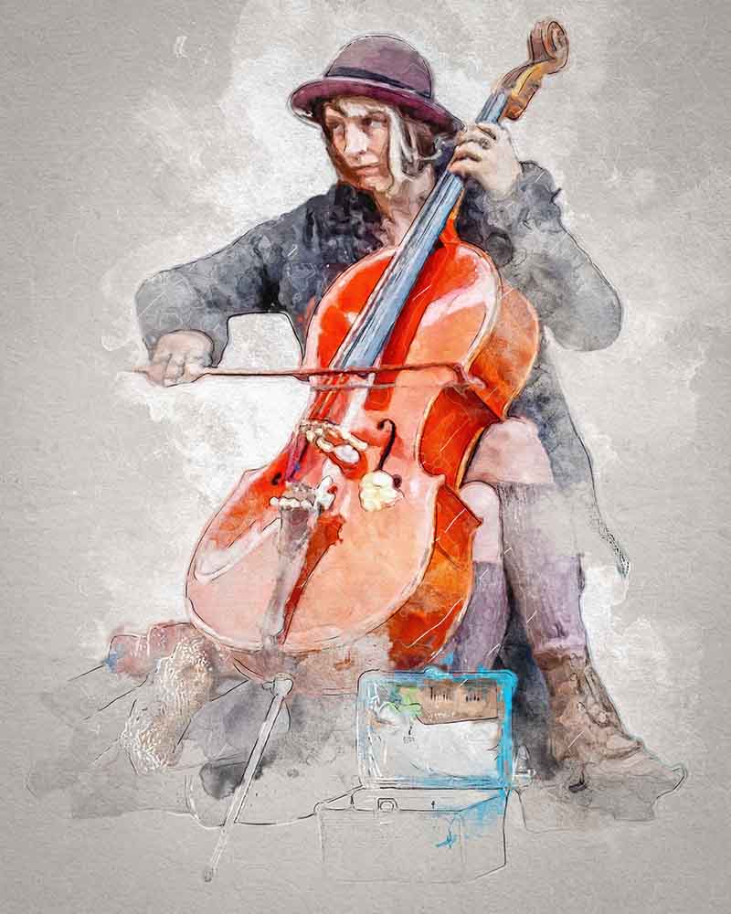 the cellist